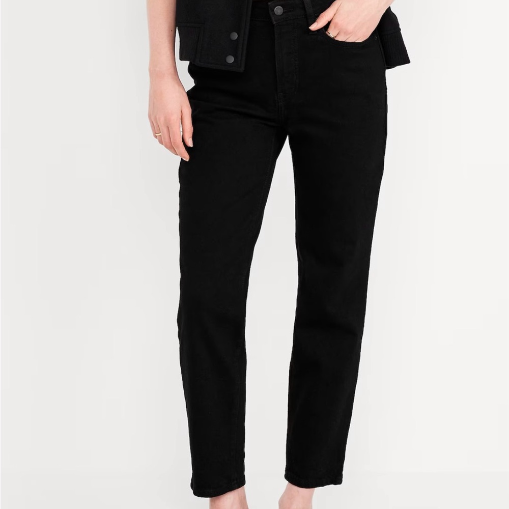 High waisted straight ankle jeans new with tags old navy